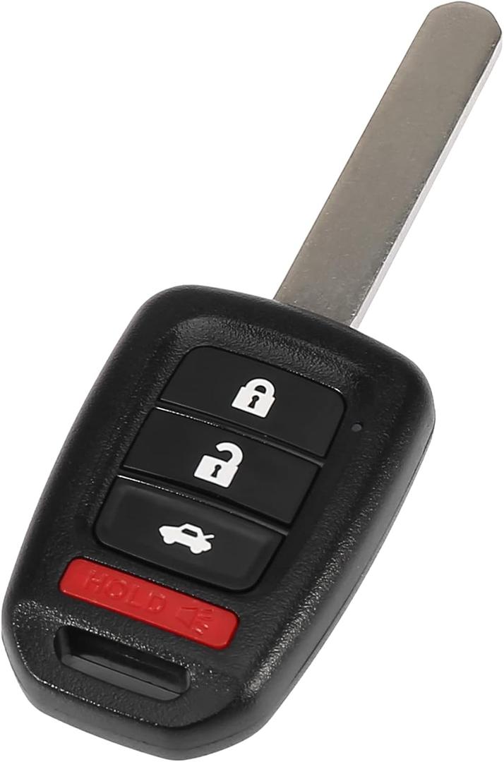 X AUTOHAUX Keyless Entry Remote Car Key Fob 433Mhz 4 Button MLBHLIK6-1TA for Honda Accord 2016 2017 for Honda Civic 2016-2020