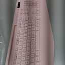 Wireless Keyboard and Mouse Combo - Full-Sized Ergonomic Keyboard with Wrist Rest, Phone Holder, Sleep Mode, Silent 2.4GHz Cordless Keyboard Mouse Combo for Computer, PC, Laptop, Mac, Windows -Trueque