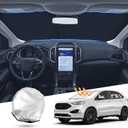 T TGBROS Windshield Sun Shade Custom Fit for 2015-2023 2024 Ford Edge Accessories Foldable Sun Shield Reflective Polyester Sun Visor Cover Block Heat and Sun Protection