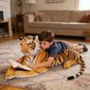 Large Stuffed Tiger Plush Toy- Giant Tiger Stuffed Animal -Big Plush Toy (40 Inches,Excluding Tail)