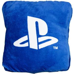 Paladone PlayStation 2-in-1 Cushion Blanket - Officially Licensed Travel Blanket, Foldable Soft Fluffy Throw, Compact Design for Gaming Room or Bedroom Decor