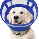 ASENKU Dog Cone Collar, Soft Adjustable Cone for Dogs to Stop Licking, Lightweight Recovery Dog Cone After Surgery, Pet E-Collar for Small, Medium & Large Dogs,(Blue L)