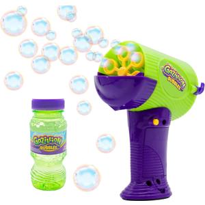 Gazillion Mini Hurricane Bubble Blower Handheld 2-in-1 Bubble Machine with Spill-Proof Tray, 4 oz Non-Toxic Solution, Battery Powered, Kids Ages 3 +