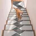 Stair Treads for Wooden Steps - Non Slip Carpet Stair Treads 15PCS Grey