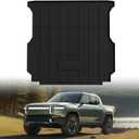 LASFIT Bed Mat for Rivian 2022-2026 R1T (4.5FT/4.5'Bed) Truck Bed, All Weather 4.5 ft Pick up Bed Liner for Rivian R1T Accessories, TPE Trunk Mat&Bed Liner (Not Fit Drop-in Liners)