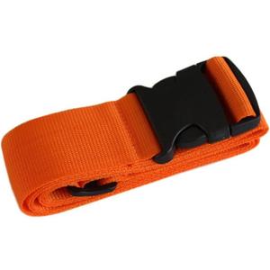 with Plastic Buckle, 188cm Multi-Color Adjustable Suitcase Safety Buckle Belts Bracket Strap Shipping Abroad Reinforce Outdoor Camping(Dark Orange)