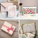 Stencils for Crafts Reusable Texture Branches Background Stencil Vintage Layering Leaf Floral Templates for Painting on Wood Scrapbook Furniture Card Canvas Paper (crafts26)