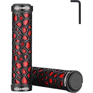 ROCKBROS Bike Handlebar Grips Double Lock-on Bike Grips Non-Slip Bicycle Handlebar Grips for MTB, BMX, Scooters, Folding Bikes 22.2mm
