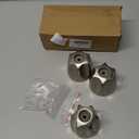 Biaungdo Brushed Nickel Shower Knob Replacement Set of 3, Bathtub Faucet Handles Include Hot and Cold/Diverter Shower Knob for Remodeling Trim