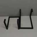 2Pcs Vinyl Record Holder,Metal LP Display Racks Wall Mount,Record Shelf Organizer Stands,Wood U-Shaped Design for CD Storage Display,Picture Frame,Plate,Dish,Photo Easel,Books,Matte Black