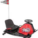 Razor Crazy Cart Sport - 24V Electric Drifting Go Kart, Variable Speed, Up to 12 mph, Up To 40 Minutes of Continuous Use, Drift Bar for Controlled Drifts, Ages 9+, One Size