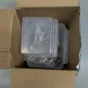 Jinei 12 Pcs Pegboard Bins and Cups with Hooks and Loops Peg Assortment Organizer Accessories Various Tool Organizer Pegboard Basket Set for Garage Workshop Workbench Office(Translucent)