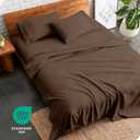 Bare Home Full Sheet Set - 1800 Ultra-Soft Microfiber Full Bed Sheets - Double Brushed - Deep Pockets - Easy Fit - 4 Piece Set - Bedding Sheets & Pillowcases (Full, Cocoa)