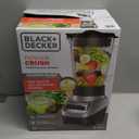 BLACK+DECKER PowerCrush Multi-Function Blender with 6-Cup Glass Jar, 4 Speed Settings, Silver