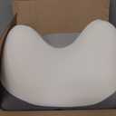 Cervical Pillow for Neck Pain Relief, Ergonomic Neck Pillow for Sleeping, Contour Pillow for Neck Support, Memory Foam Pillows for Reading & Bed Rest Pillows for Side Back Stomach Sleepers(White&Grey)