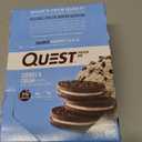 Quest Nutrition Cookies & Cream Protein Bars, 21g Protein, 1g Sugar, 4g Net Carb, High Fiber, Gluten Free, Keto Friendly, 12 Count (EXP 03/05/26)