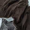 Waterproof Patio Stretch Couch Cushion Covers, Outdoor Cushion Cover Replacement Sectional Sofa Protector, Furniture Slipcovers for Pets, Washable(Chocolate, Chaise Cover)