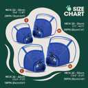Kuoser Medium Dog Cone Collar After Surgery, Soft Cone for Dogs to Stop Licking, Breathable Pet Recovery Collar Comfy Elizabethan Collars, Adjustable Protective Dog Cones for Medium Dogs, Blue M (Blue, M)
