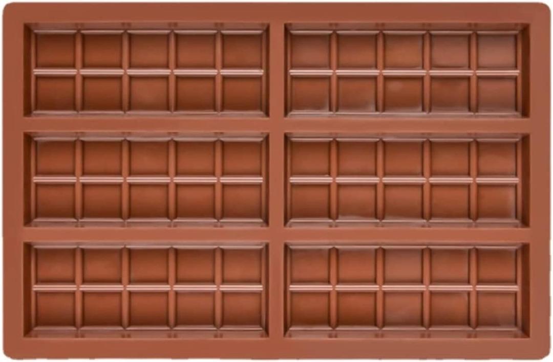 Silicone Bake Molds 6 Cavity Silicone Chocolate Mold Jelly Block Epoxy Ice Tray Fondant Cake Decorating Candy Tool 2Pcs C
