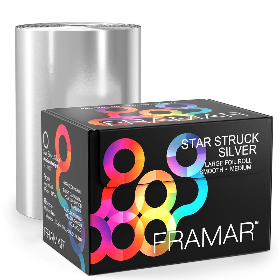 FRAMAR Large Silver Hair Foil  Hair Foils For Highlighting Long Hair, Salon Foil For Hair Highlighting, Salon Foils For Hair, Customizable Length, Smooth  1600 ft