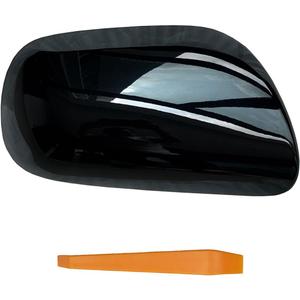 Left Driver Side Direct Replacement Mirror Cover Cap Compatible with Toyota Corolla 2007-2013 Glossy Black