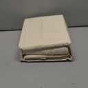 Mayfair Linen 100% Egyptian Cotton Queen Size Sheet Set - 4 PC 600 Thread Count Egyptian Cotton Sheets Set for Queen Size Bed, Cooling, Luxury Hotel 16" Deep Pocket Sateen Bedsheet, Ivory Stripe