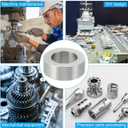 PATIKIL M10 Stainless Steel Spacers, 10 Pcs Metal Spacer Stainless Steel 10.2mm ID x 16mm OD x 6mm L Spacer Screw Standoff Round for 3/8" M10 Screw Bolts