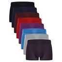 youlehe Men's Underwear Soft Bamboo Viscose Boxer Briefs Stretch Trunks Pack Of 8 XL