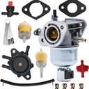 15003-7081 Carburetor Fit for Kawasaki FH580V FS541V FR600V FS600V EngineFit for John Deere X300 X300R Replace for 15004-0818 15004-0822 15004-7053 15004-7060 Carb With Fuel Pump