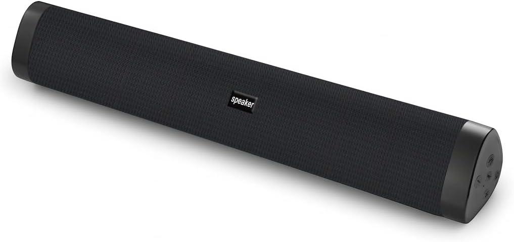 Portable Bluetooth Speaker Home Wireless Sound Bar, Home Theater Speaker System Compatible for PC, Laptop, Smartphones (Black)