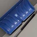 Heavy Duty Snow Pusher with Detachable Ice Chipper 2-in-1 Efficient Snow & Ice Removal Tool for Driveway Path Pavement Sidewalk Footway