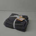 Smartway 6 Pk Towels set Grey 2 Bath Towels 24x40 In 2 Hand Towels 15x25 In 2 Wash Cloth 12x12 In 6 Pack