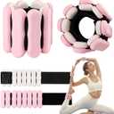 Ankle & Wrist Weights for Women Men, Set of 2, 1 lb/2 lb Each | Adjustable Arm & Leg Weights, Soft Silicone Weighted Bracelet For Pilates Yoga Dance Walking Running Swimming Weight Loss