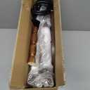 MaxSmeo Side Table with Charging Station, 3-Tier Small End Table with USB Ports and Outlets, Modern Oval Night Stand Accent Table for Living Room, Bedroom, Rustic Brown