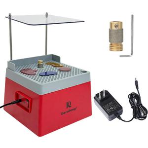 Stained Glass Grinder, Portable Glass Grinder Art Grinding Tool with 5/8" Diamond Grinder Bit (Red)