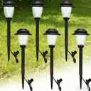 HECARIM 6 Pack Low Voltage Pathway Lights - Waterproof Outdoor Landscape Lighting, Super Bright LED Garden Lights for Walkway, Energy-Saving 5V Weatherproof Stake Lights (Dusk to Dawn Auto On/Off)