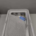 Stainless Steel Litter Box | XL Enclosed Cat Litter Boxes with Lid for Big Cats | High Sided, Anti-Urine Leakage | Non-Stick Bottom & Includes Litter Mat & Metal Scoop (Silver Gray)