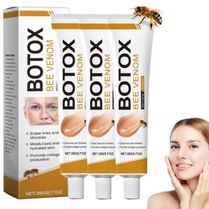 Miehoous 3Pcs Bee Venom Cream Wrinkle Removal & Firming,Moisturizing,Lifting & Recovery for All Skin Type,AntiAging Bee Venom Cream,Face Cream Moisturiser