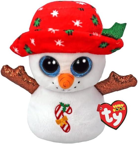 Ty Beanie Boo BRRRNIE The Christmas Snowman - 6"