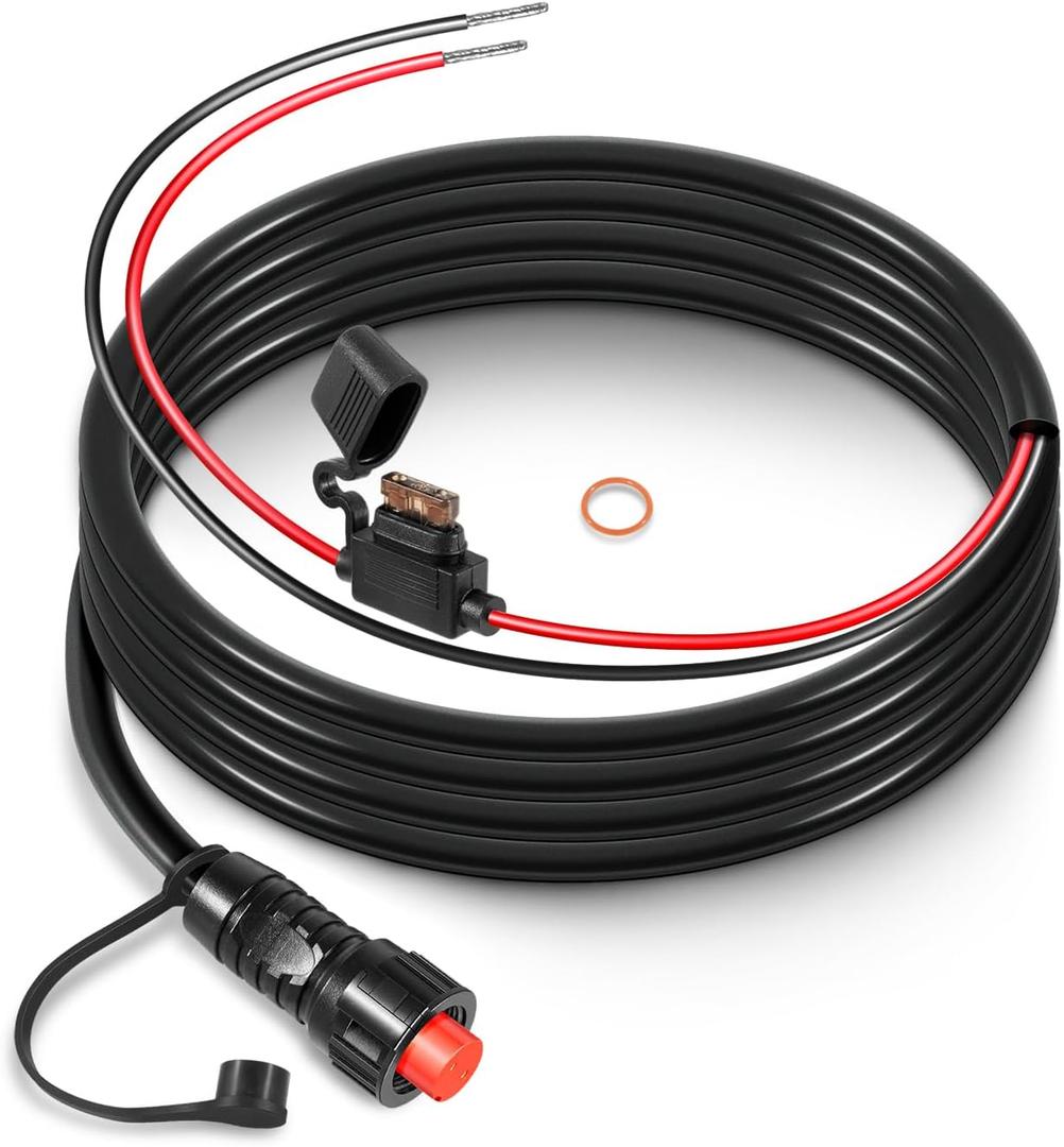 010-11425-01 Threaded Power Cable GLS 10 Power Cable for Garmin LiveScope System, GSD Sonar Modules, and GPSMAP MFDs, with Locking O-Ring Included