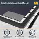 Full Size Bunkie Board, 54'x76', 10mm Thick, 2 Pieces - Modern, Low Profile Bed Support, Noise Minimizing, Moisture Resistant