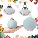 Foilswirl 36 Pcs Gray Blue Velvet Christmas Balls Bulk - 2.36", 2.76", 3.15" Flocked Christmas Tree Ball Ornaments Hanging Decoration for Xmas Tree, Wreath, Home or Party Decorations