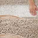 Yimobra Chenille Bathroom Rugs Non Slip, Extra Thick Soft Absorbent Bath Rug 31.5x20 Inch, Machine Washable Quick Dry Bath Mat for Bathroom Floor, Tub and Shower, Home Decor Accessories, Khaki