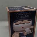 Conair Double Ceramic Hot Rollers for Long, Medium & Short Hair, 5 Ceramic Flocked 1-Inch Heated Hair Rollers with Clips, Hot Curlers for Women, Volume & Curls, Dual Voltage, Pink/White