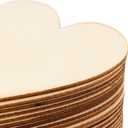 NINGWAAN 100 PCS 3 Inch Wooden Heart Circles, Unfinished Wood Pieces, Heart Shaped Wooden Discs for DIY Crafts Projects, Wedding, Valentine