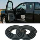 Front Door Weather Stripping for 2007-2014 Chevy Silverado 1500 2500HD 3500HD, GMC Sierra 1500 2500HD 3500HD, Front Left Driver and Right Passenger Side