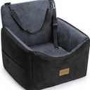 JOEJOY Dog Car Seats for Small Medium Dogs Under 35lbs, Dog Booster Seat with Detachable Washable Cover and Cushion, Memory Foam Pet Car Seat with Safety Belt and Storage Pockets (DG) (Dark Grey)
