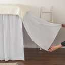 Dorm Room Bed Skirt Twin XL - College Dorm Bed Skirt - Extra Long Dorm Room Bed Skirt 36 Inch Tailored Drop - 100% Microfiber Dorm Room Bedskirts - College Dorm Bed Skirt - White, Twin-XL /36 Drop