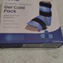 REVIX Ankle Ice Pack Wrap for Foot Pain Relief and Feet Injuries, Reusable Gel Ice Cold Packs for Achilles Tendonitis, Plantar Fasciitis, Sprained Ankles and Heels