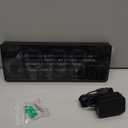 Soobest LED Digital Wall Clock with Seconds, Electric Clock Plug Auto DST Dimmer LED Large Display 10 Inches (White)